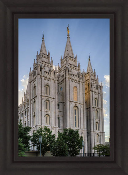 Salt Lake City Utah Temple Rays of Light Portrait