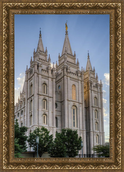 Salt Lake City Utah Temple Rays of Light Portrait
