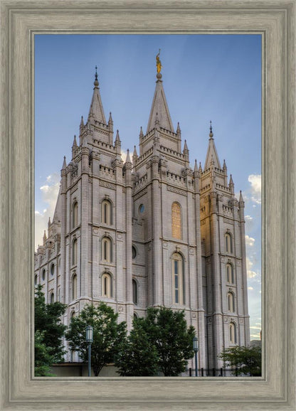Salt Lake City Utah Temple Rays of Light Portrait