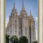 Salt Lake City Utah Temple Rays of Light Portrait