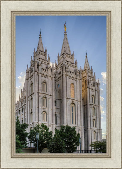 Salt Lake City Utah Temple Rays of Light Portrait