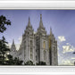 Salt Lake City Utah Temple Rays of Light Portrait