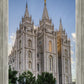Salt Lake City Utah Temple Rays of Light Portrait
