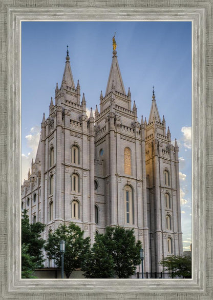 Salt Lake City Utah Temple Rays of Light Portrait