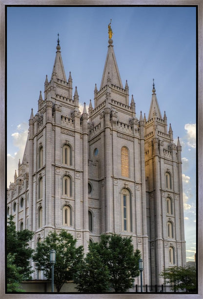 Salt Lake City Utah Temple Rays of Light Portrait Gallery Wrap