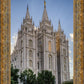 Salt Lake City Utah Temple Rays of Light Portrait