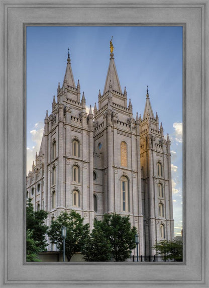 Salt Lake City Utah Temple Rays of Light Portrait
