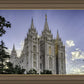 Salt Lake City Utah Temple Rays of Light Portrait