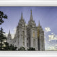 Salt Lake City Utah Temple Rays of Light Portrait