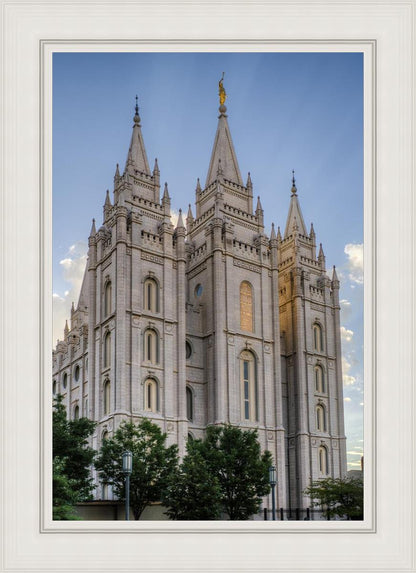 Salt Lake City Utah Temple Rays of Light Portrait