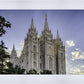 Salt Lake City Utah Temple Rays of Light Portrait