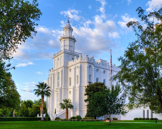St. George Utah Temple House of Angels Gallery Wrap