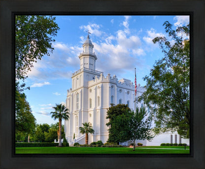 St. George Utah Temple House of Angels Gallery Wrap
