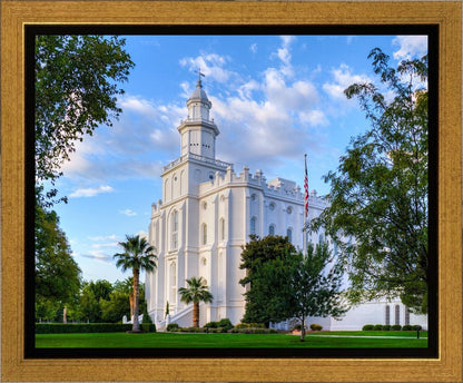 St. George Utah Temple House of Angels Gallery Wrap