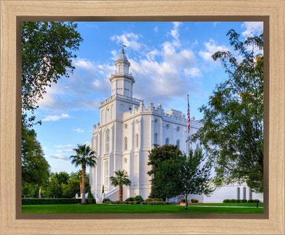 St. George Utah Temple House of Angels Gallery Wrap