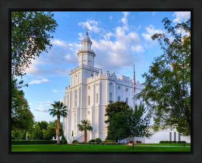 St. George Utah Temple House of Angels Gallery Wrap