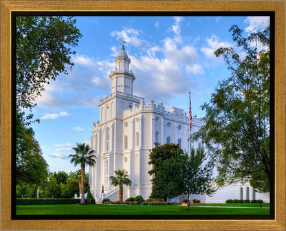 St. George Utah Temple House of Angels Gallery Wrap