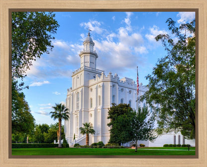 St. George Utah Temple House of Angels Gallery Wrap