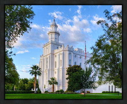 St. George Utah Temple House of Angels Gallery Wrap