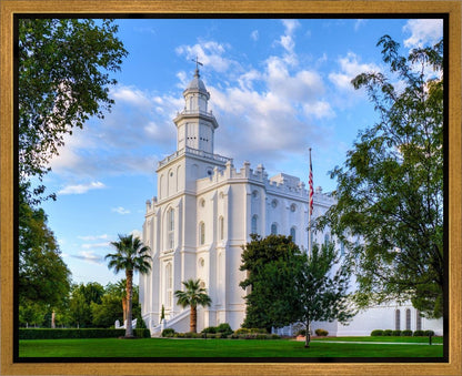 St. George Utah Temple House of Angels Gallery Wrap