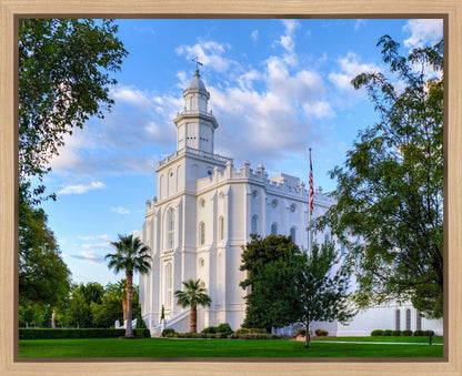 St. George Utah Temple House of Angels Gallery Wrap