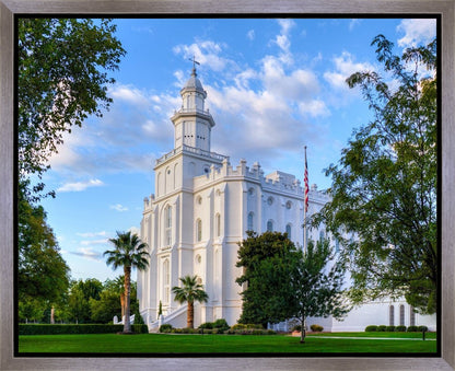 St. George Utah Temple House of Angels Gallery Wrap