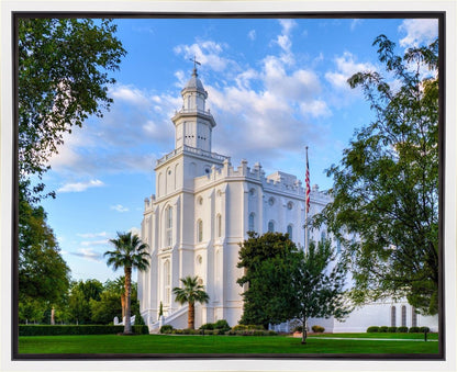 St. George Utah Temple House of Angels Gallery Wrap