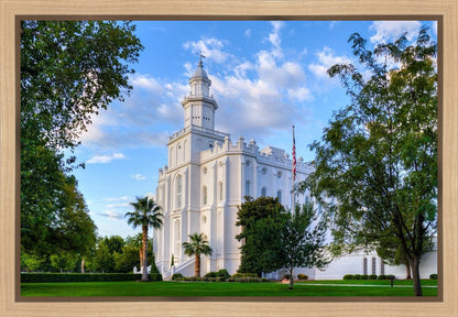 St. George Utah Temple House of Angels Gallery Wrap