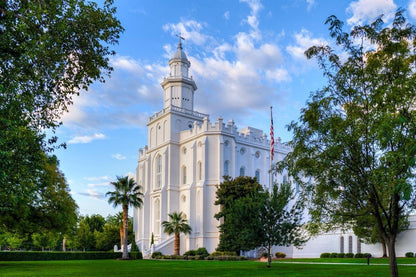 St. George Utah Temple House of Angels Gallery Wrap
