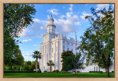 St. George Utah Temple House of Angels Gallery Wrap