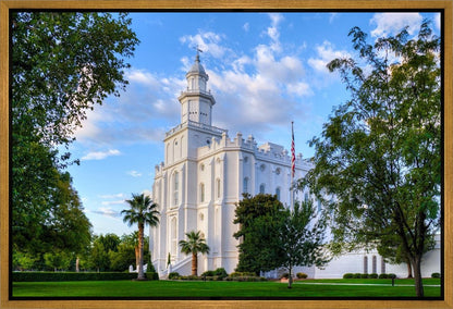 St. George Utah Temple House of Angels Gallery Wrap