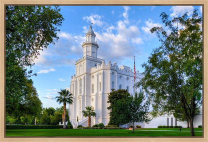 St. George Utah Temple House of Angels Gallery Wrap