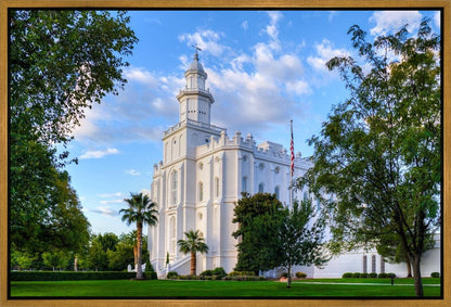 St. George Utah Temple House of Angels Gallery Wrap