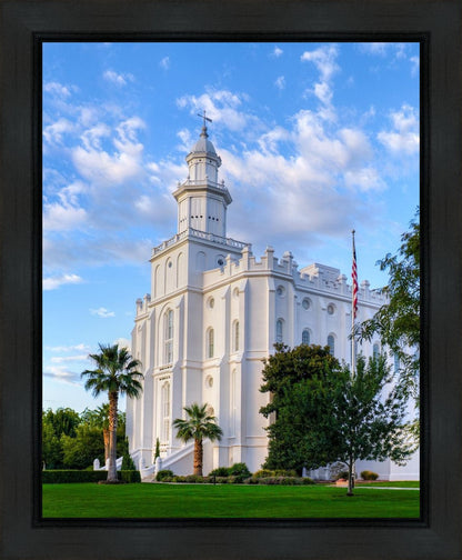 St. George Utah Temple House of Angels Portrait Gallery Wrap