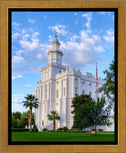 St. George Utah Temple House of Angels Portrait Gallery Wrap