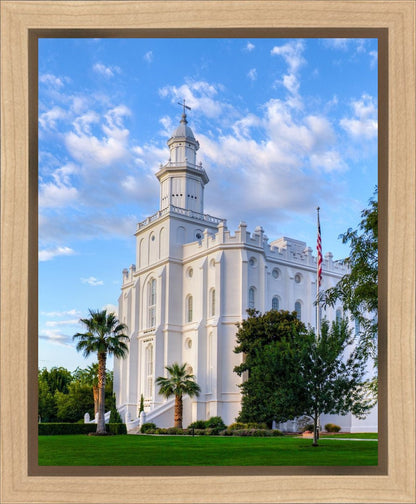 St. George Utah Temple House of Angels Portrait Gallery Wrap