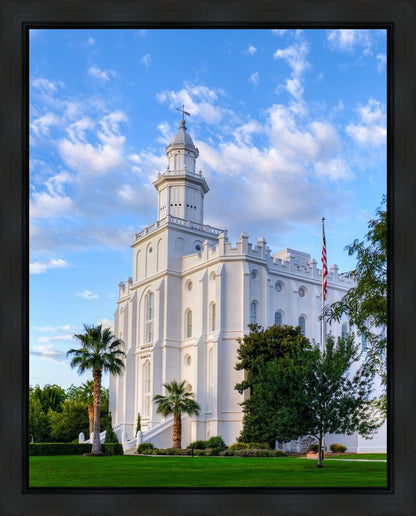 St. George Utah Temple House of Angels Portrait Gallery Wrap