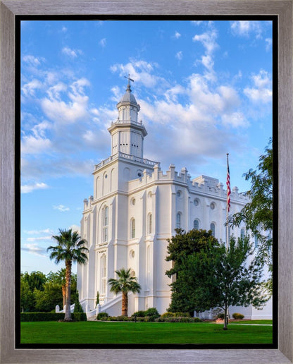 St. George Utah Temple House of Angels Portrait Gallery Wrap