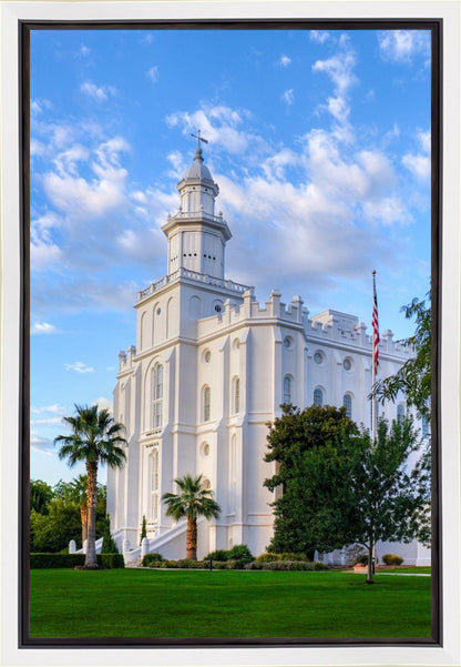 St. George Utah Temple House of Angels Portrait Gallery Wrap