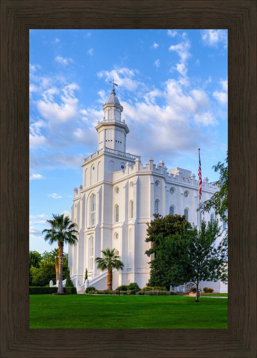 St. George Utah Temple House of Angels Portrait