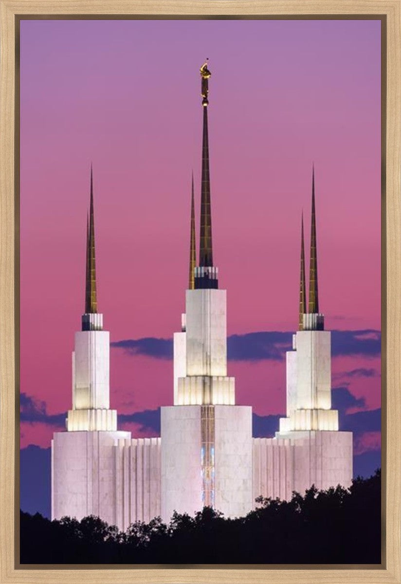 Washington DC Sunset Glow Gallery Wrap