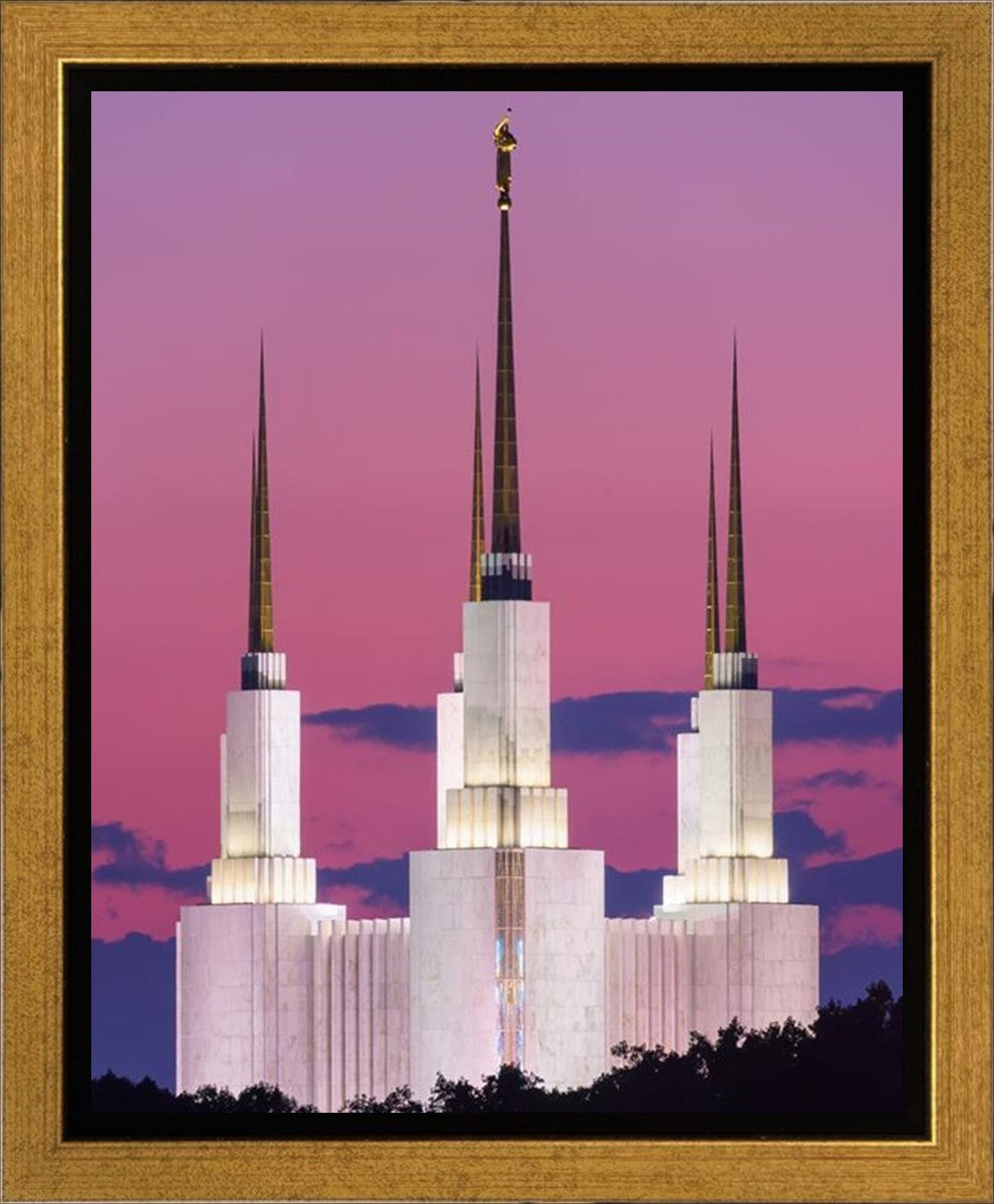 Washington DC Sunset Glow Gallery Wrap