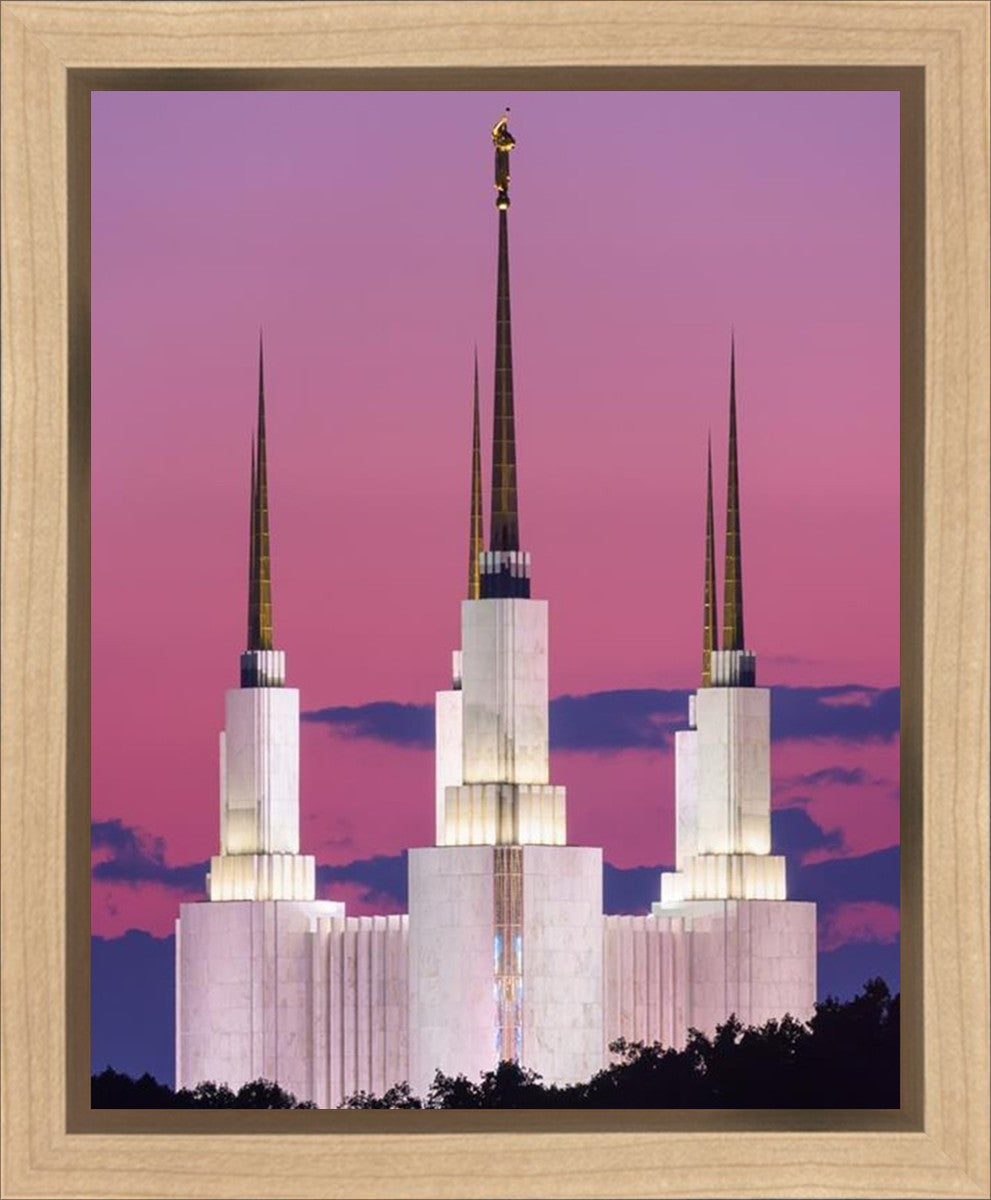 Washington DC Sunset Glow Gallery Wrap