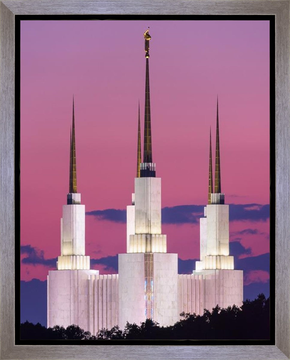Washington DC Sunset Glow Gallery Wrap