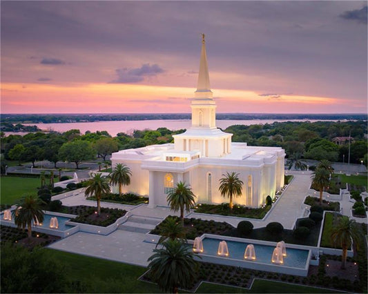 Orlando Sunset Aerial Gallery Wrap