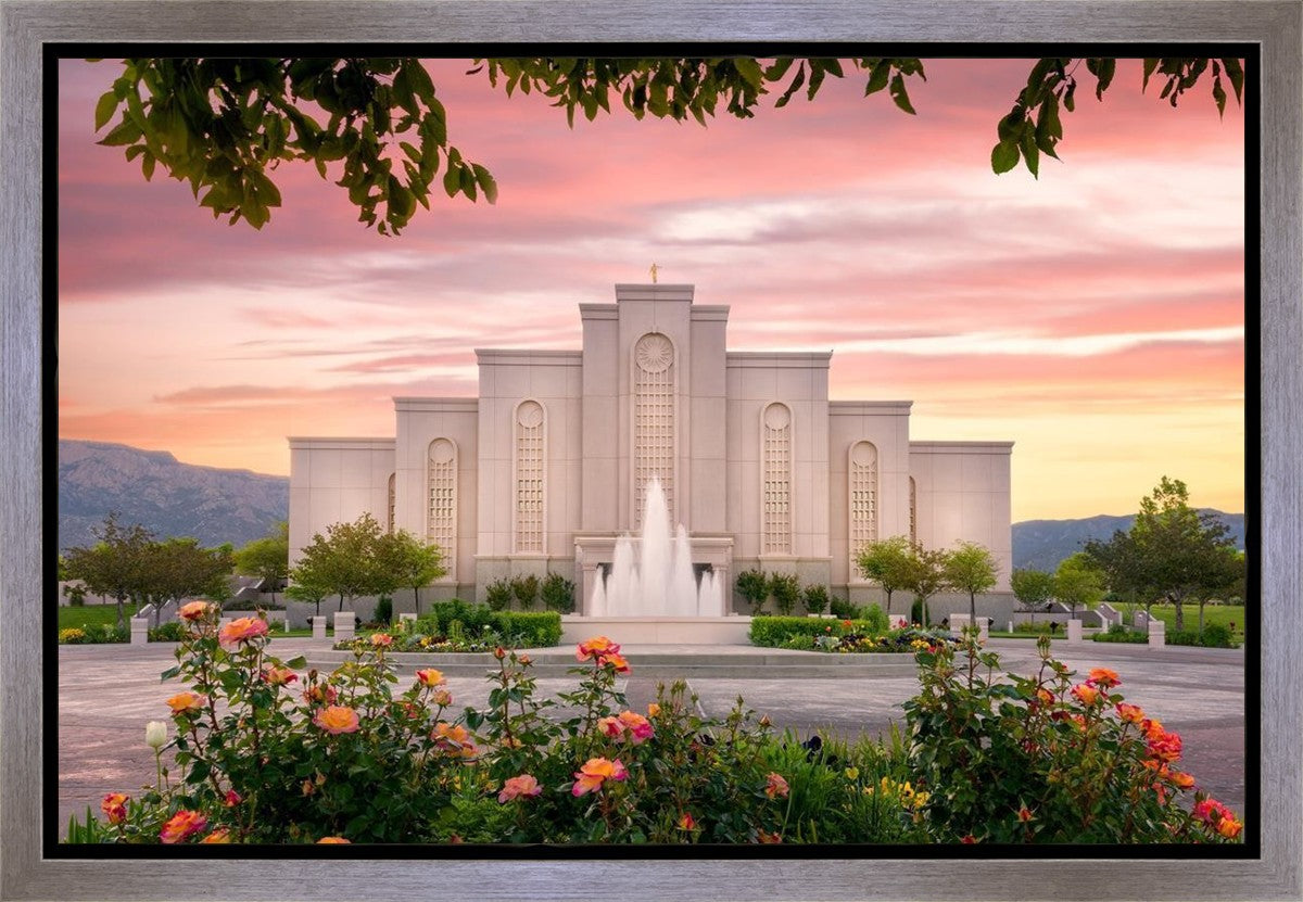 Albuquerque Morning Rose Gallery Wrap