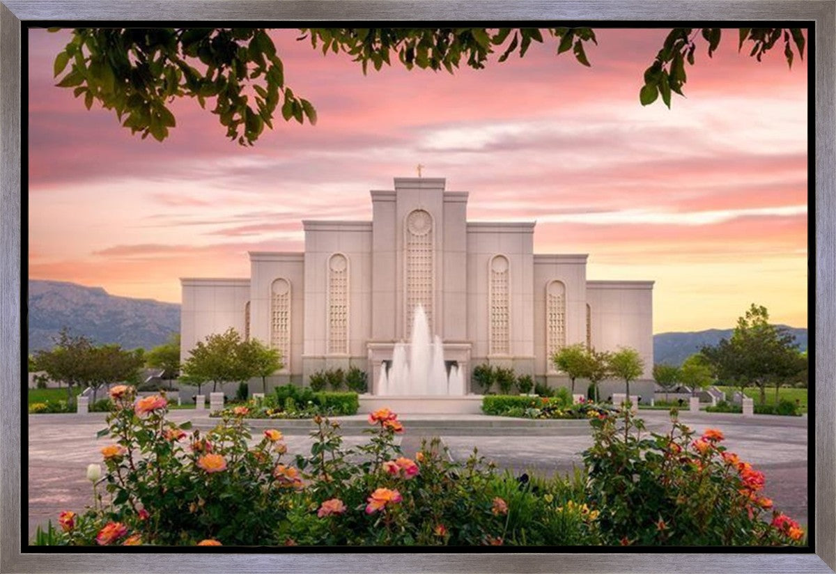 Albuquerque Morning Rose Gallery Wrap