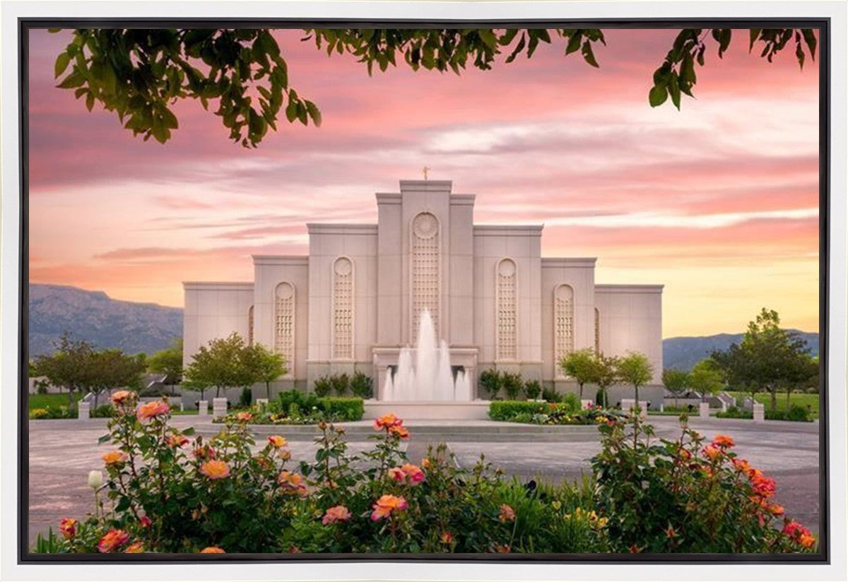 Albuquerque Morning Rose Gallery Wrap