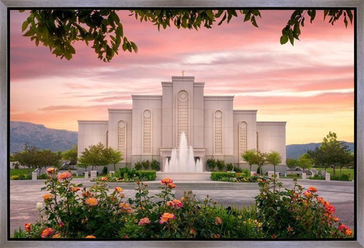 Albuquerque Morning Rose Gallery Wrap