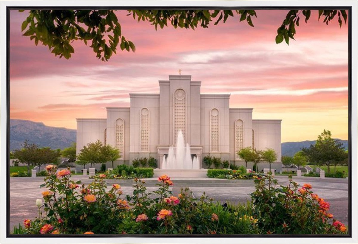 Albuquerque Morning Rose Gallery Wrap
